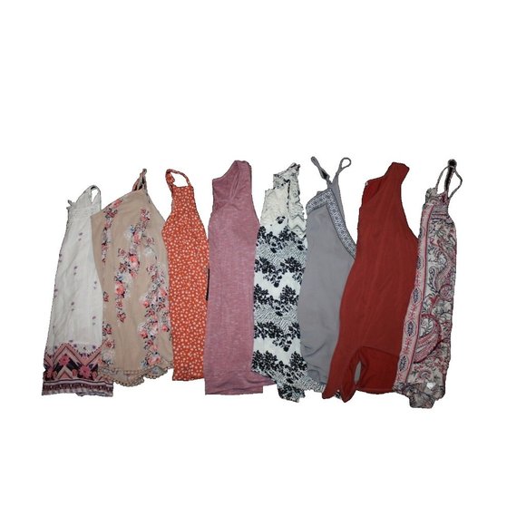 Women's Size Large Blouse Tank Top Cold Shoulder Shirts Lot of 8 Multiple Brand - Picture 1 of 1